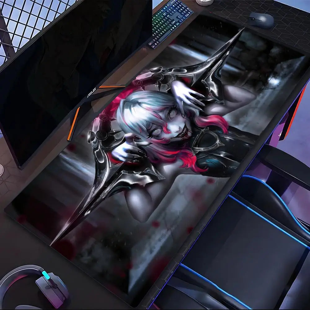 League of Legends Briar Mouse Pad Tablet mouse Pad Laptop xl desktop mouse pad, cute HD Rainbow Gaming keyboard pad, csgo Player