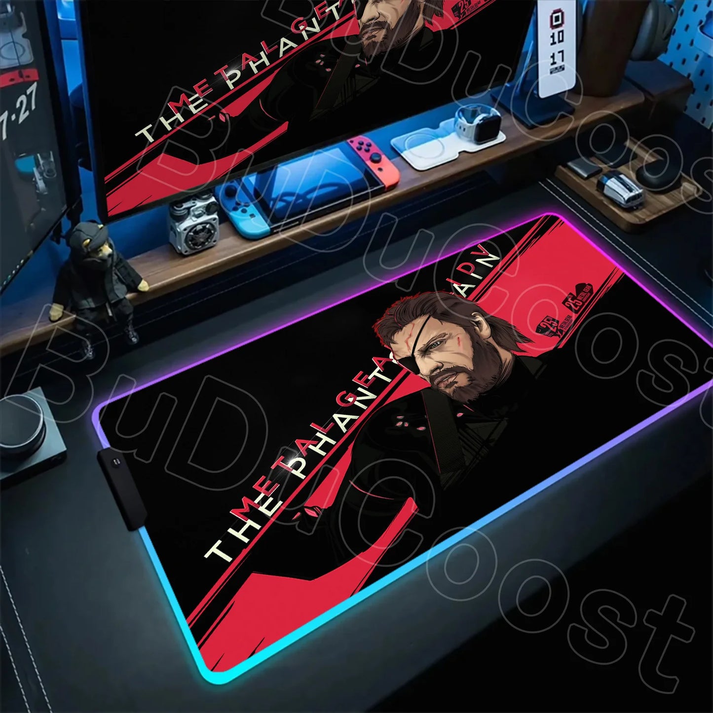 RGB Mouse Pad Metal Gear Solid Mousepad 1200×600mm Computer Keyboard Accessories Non-slip Mat Mice Pad Laptop PC Gaming Desk Mat