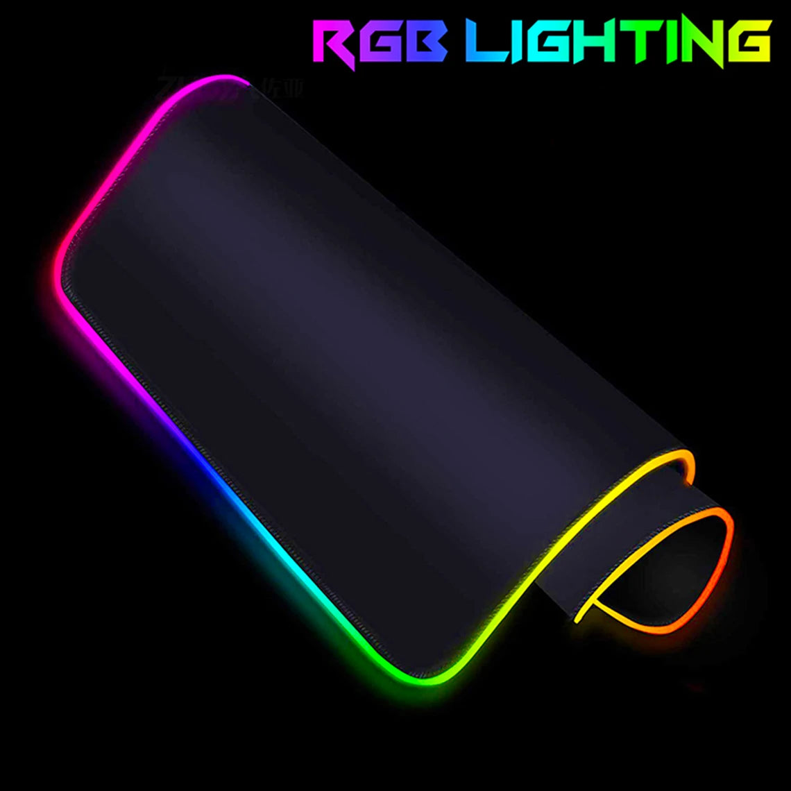 Large Gaming Mouse Pad Rgb Led Wisteria Demon XXL Gaming Deskmat Red Spider Lily Desk Mat Death Flower Anime Mousepad Aesthetic