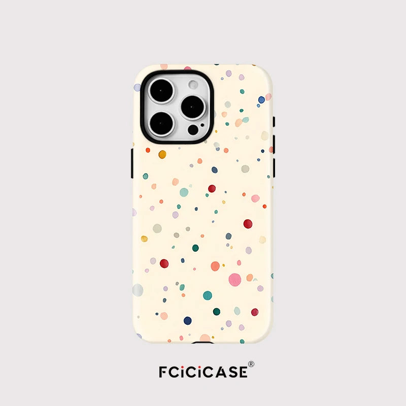 Fcicicase Phone Case For iPhone 17 Air 17 Pro Max Colorful Matte For Magsafe Double-layer Cover For iPhone 17 Pro Magnetic Capa