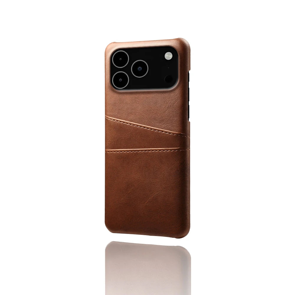 Credit Card Case For iPhone 17 Pro Max 17Air Funda PU Leather Cover For iPhone 17pro Max 17 Air 17promax Capa Coque
