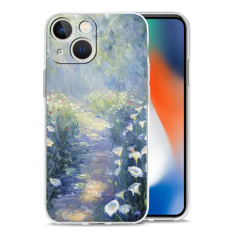 Phone Case For iPhone 17 Cases iPhone Air 16 15 12 13 14 Pro Max 15 Plus 16Pro iPhone11 Cover Garden Paint Art Vincent van Gogh