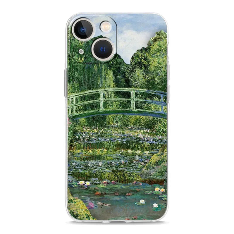 Phone Case For iPhone 17 Cases iPhone Air 16 15 12 13 14 Pro Max 15 Plus 16Pro iPhone11 Cover Garden Paint Art Vincent van Gogh