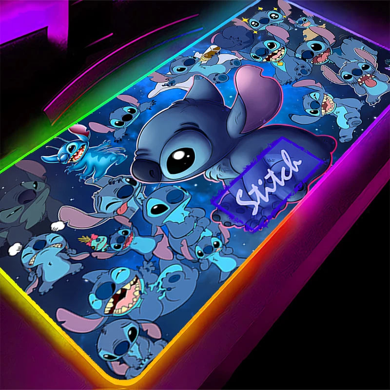 RGB Mouse pad S-Stitchs gaming accessories Office Laptop computer keyboard gamer Designed specifically Backlight LED mousepad