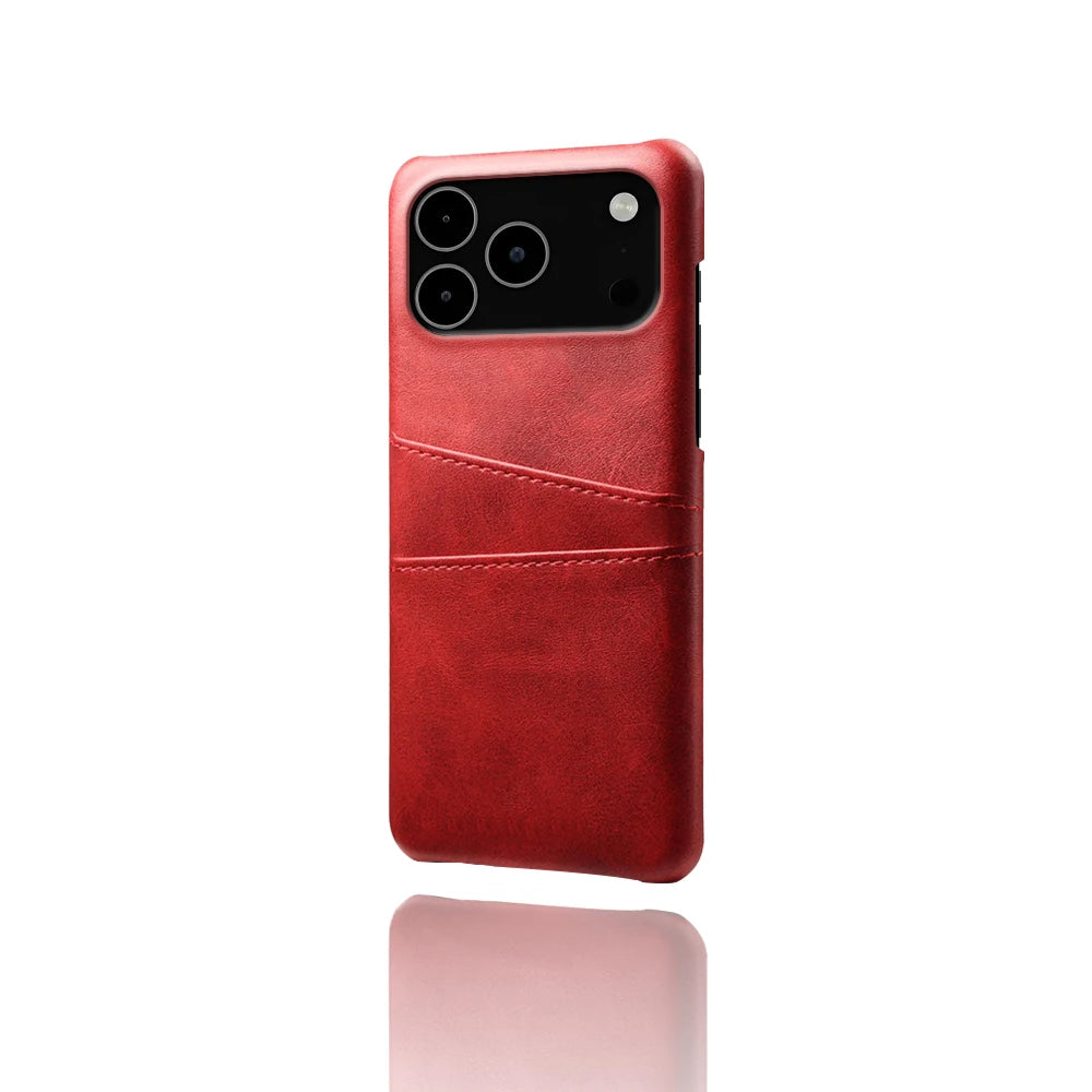 Credit Card Case For iPhone 17 Pro Max 17Air Funda PU Leather Cover For iPhone 17pro Max 17 Air 17promax Capa Coque