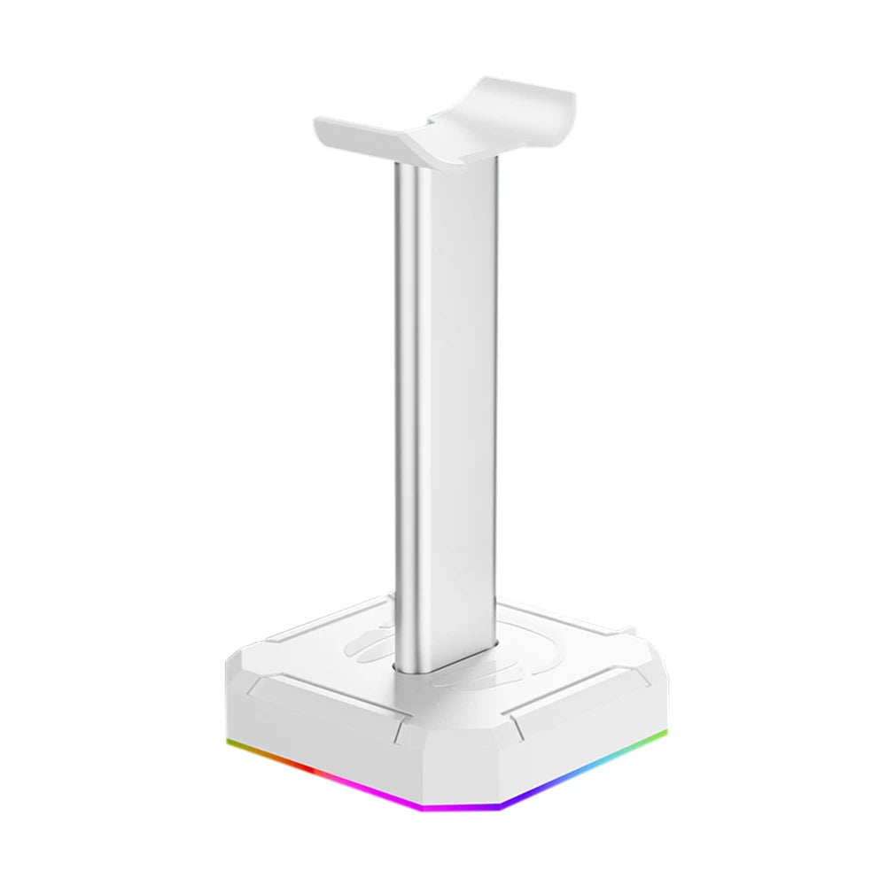 RGB Gaming Headphone Stand Over-ear Headset Desk Bracket Desktop Computer Earphone Display Holder Luminous with 3 USB Ports