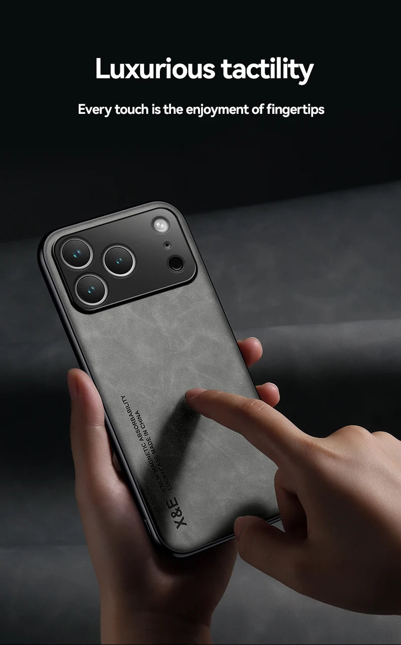 Luxury Shockproof Case For iPhone 17 Pro Max Protective Cover Magnetic Car Holder Phone Coque Fundas For iPhone 17 Air 17Pro