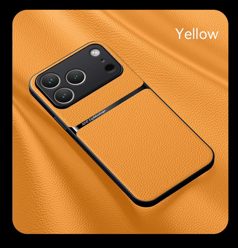 Luxury Shockproof Leather Case Coque For iPhone 17 17 Air 17 Pro Max Plus Magnet Shell Phone Case for  iPhone 17Pro Back Cover