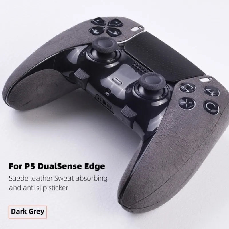 New Accessories For PS5 Controller/DualSense Edge Gamepad Suede Leather Sweat Absorbing Material Soft Touch Anti Slip Sticker