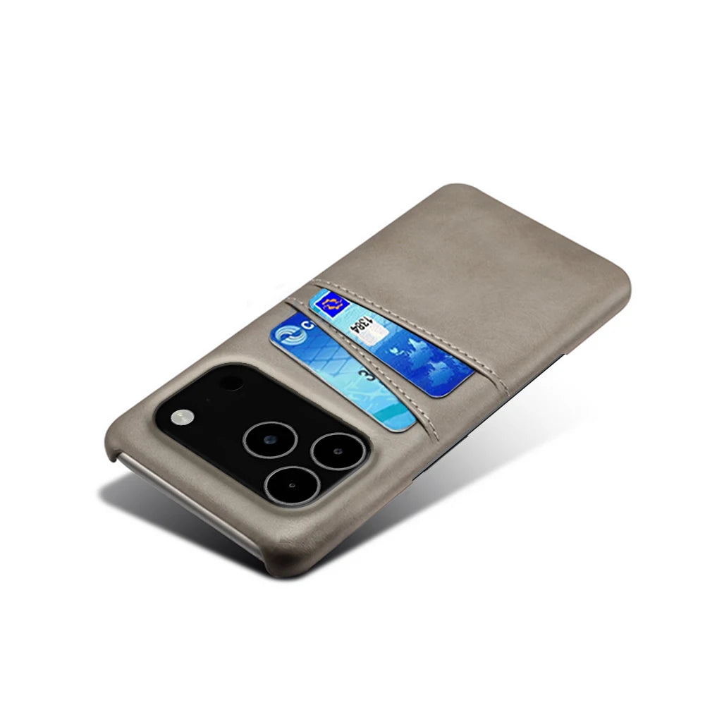 Credit Card Case For iPhone 17 Pro Max 17Air Funda PU Leather Cover For iPhone 17pro Max 17 Air 17promax Capa Coque