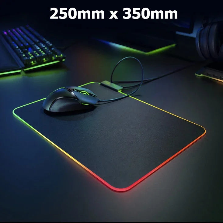 Car Super Cool RGB Mousepad Computer Table Mat Gaming Mouse Pad Gamer Accessories LED Backlit Keyboard Cabinet Mousepad Deskmat