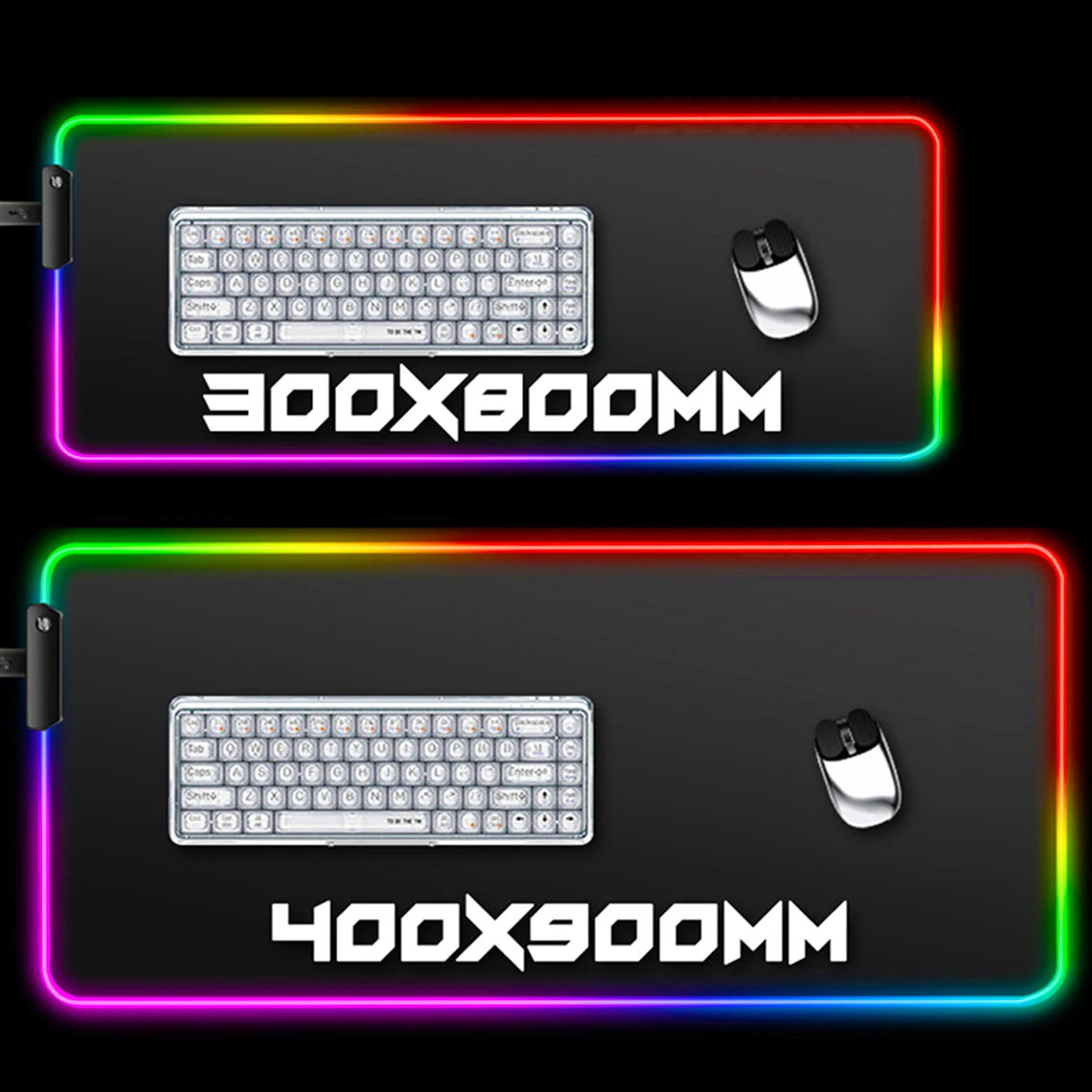 Large Gaming Mouse Pad Rgb Led Wisteria Demon XXL Gaming Deskmat Red Spider Lily Desk Mat Death Flower Anime Mousepad Aesthetic