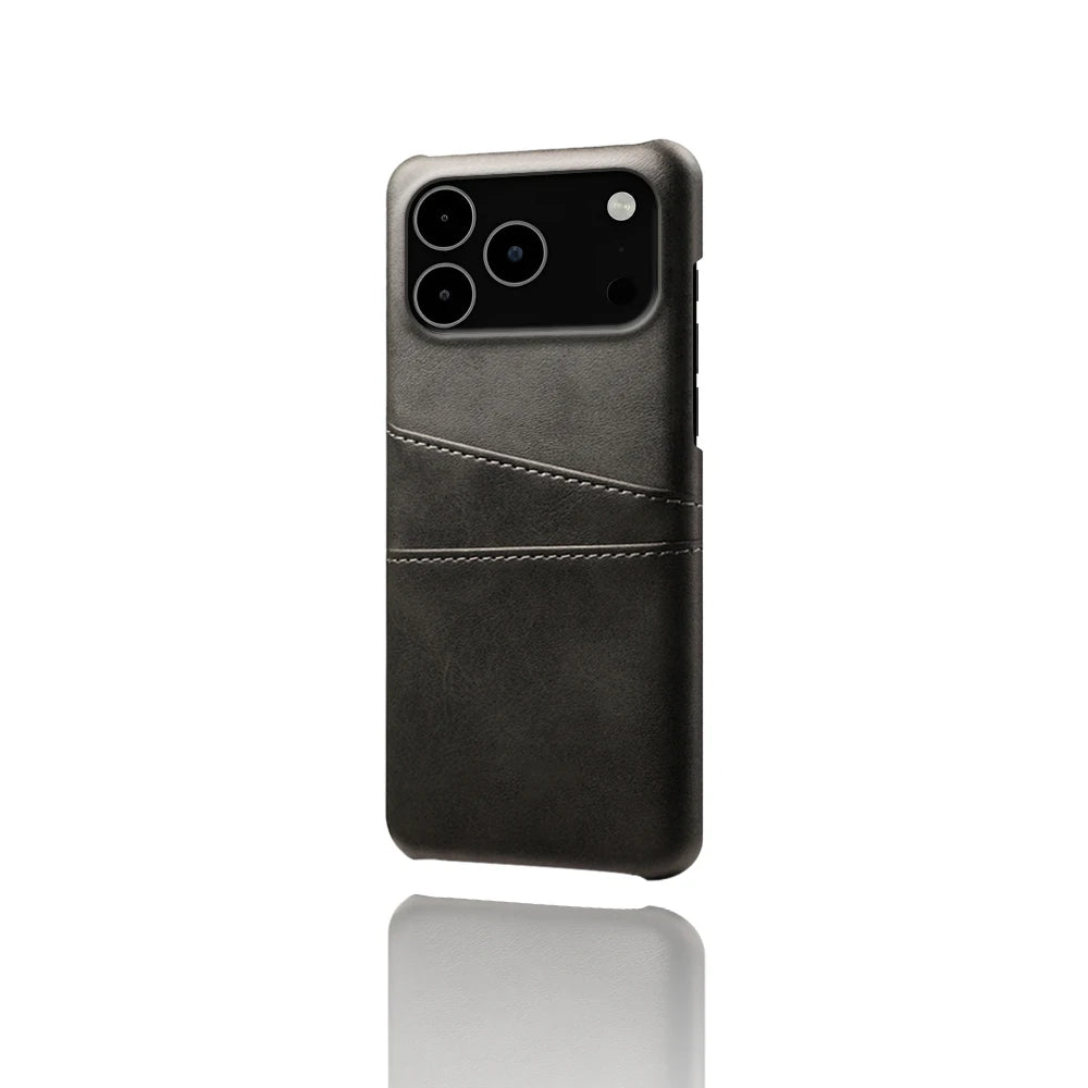 Credit Card Case For iPhone 17 Pro Max 17Air Funda PU Leather Cover For iPhone 17pro Max 17 Air 17promax Capa Coque