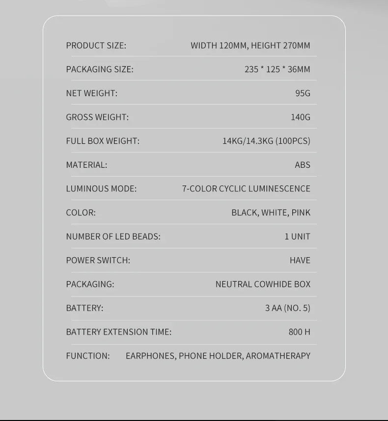 RGB Gaming Headset Stand  Desktop Ambient Lighting - Ergonomic Design,  Perfect Gift for PC Gamers