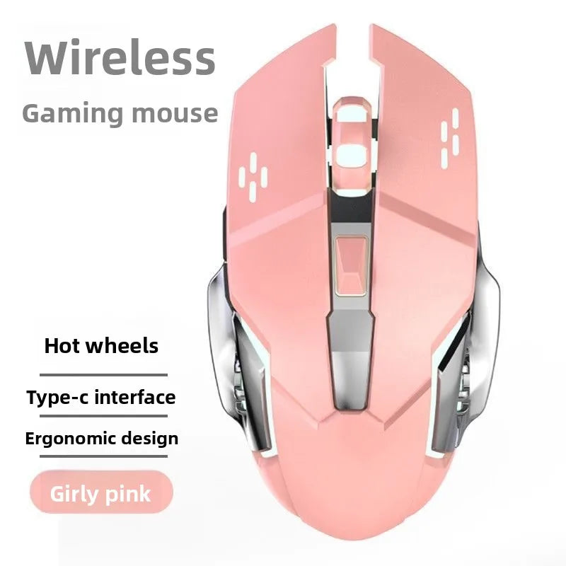 RGB Dual-Mode Wired Mouse 2.4G Wireless Mouse Gaming Mouse Rechargeable Silent Mouse 3600 DPI Adjustable Mouse Mice for Laptop