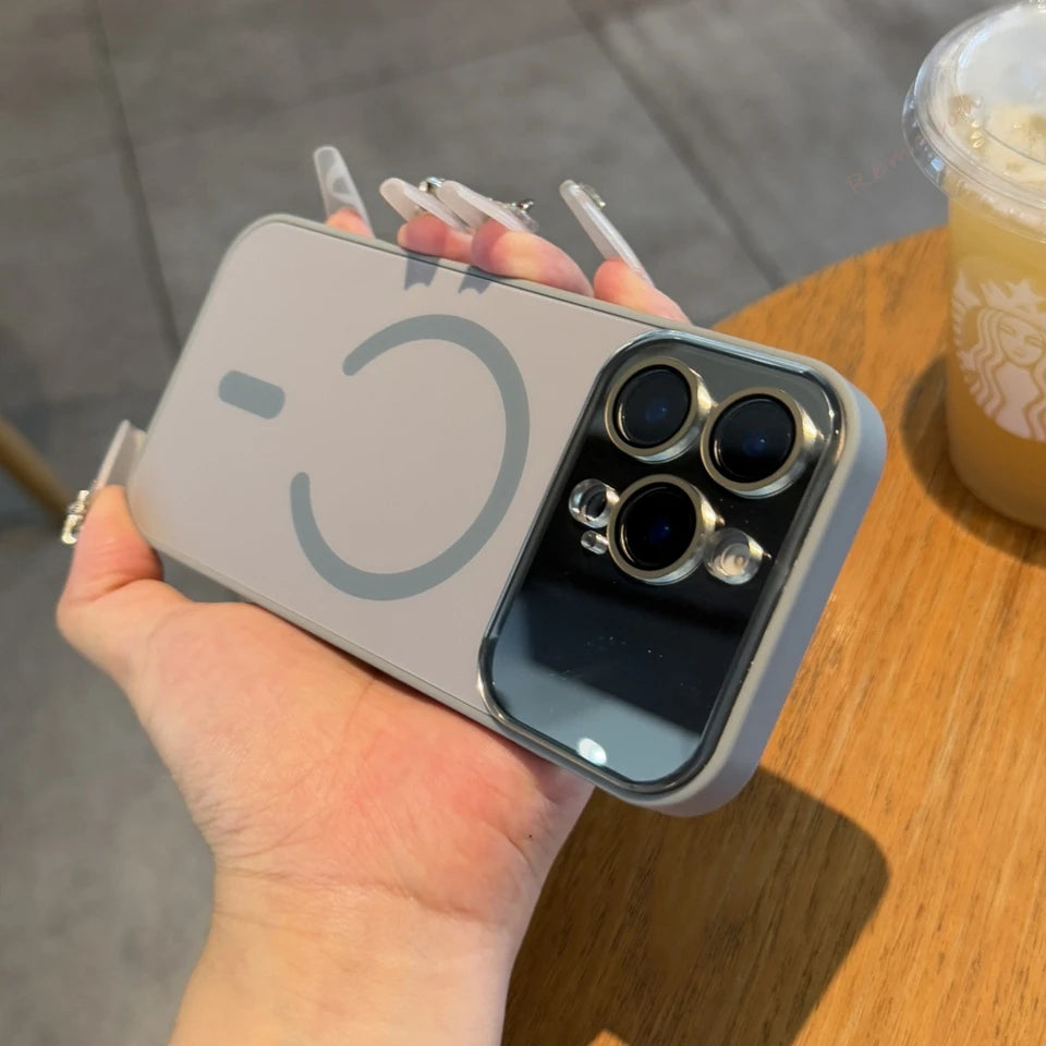 Official Original Magnetic Phone Case For iPhone 17 Air 11 12 13 14 15 16 17 Pro Max Magsafe Big Window Charging Protector Cover