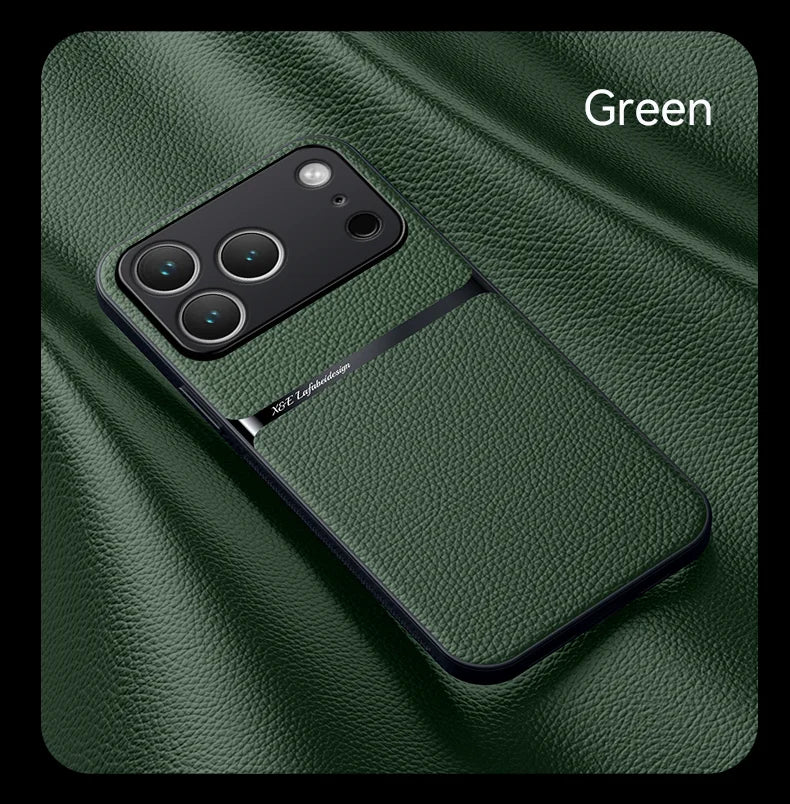 Luxury Shockproof Leather Case Coque For iPhone 17 17 Air 17 Pro Max Plus Magnet Shell Phone Case for  iPhone 17Pro Back Cover