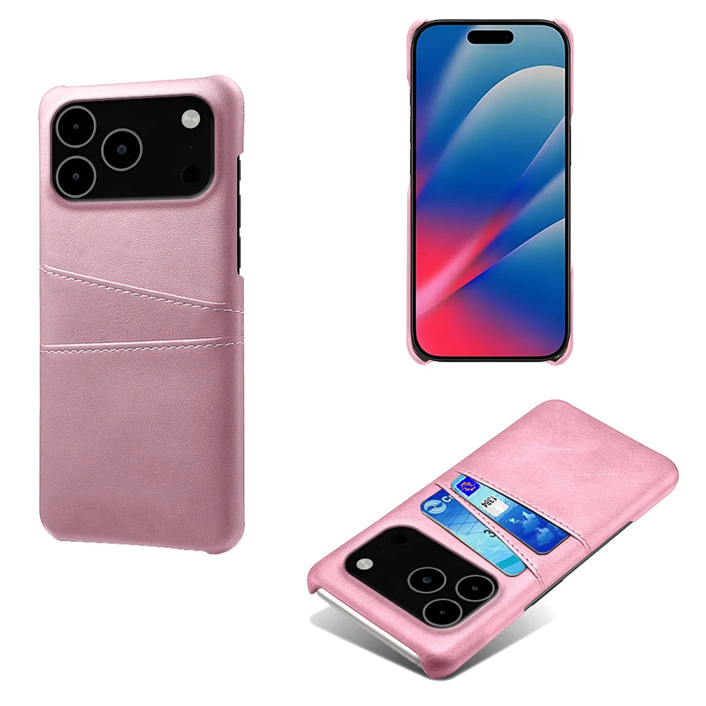 Credit Card Case For iPhone 17 Pro Max 17Air Funda PU Leather Cover For iPhone 17pro Max 17 Air 17promax Capa Coque