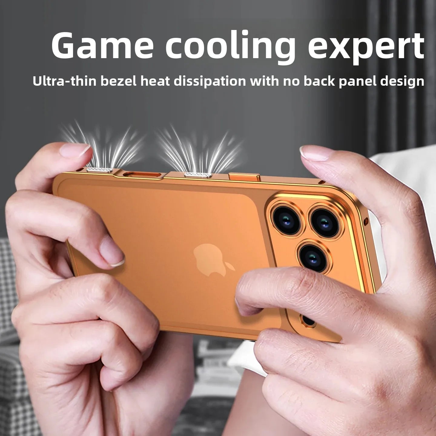 Luxury Original Colour Rugged Aluminum Alloy Slim Frame Case For IPhone 17 Pro Max 17 Air 17Pro Heat Dissipation Anti-Drop Cover