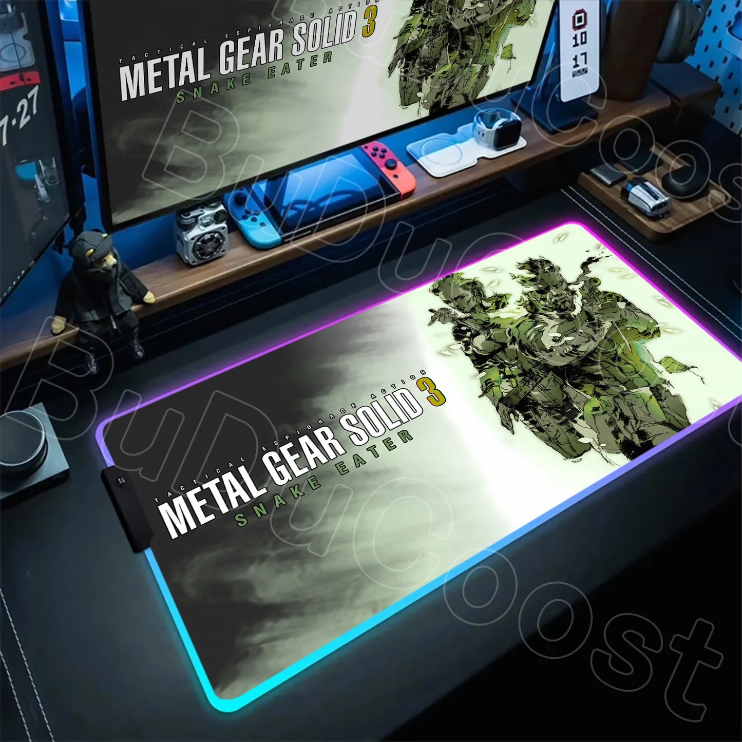 RGB Mouse Pad Metal Gear Solid Mousepad 1200×600mm Computer Keyboard Accessories Non-slip Mat Mice Pad Laptop PC Gaming Desk Mat