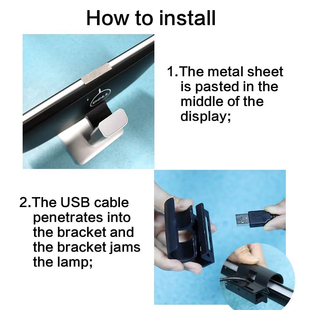 Premium RGB Screen Light Bar, Eye Protection, Stepless Dimming, Laptop Gaming and Office Work