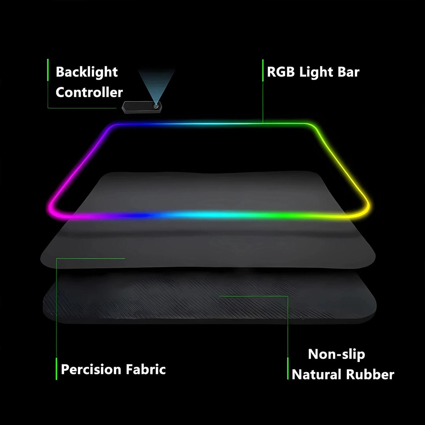 RGB LED PC accessories 400x900mm Stalker 2 Large Gaming Mouse Pad Computer Laptop HD Rupper Expand Desk Mats Gamer XXL Desk Ma