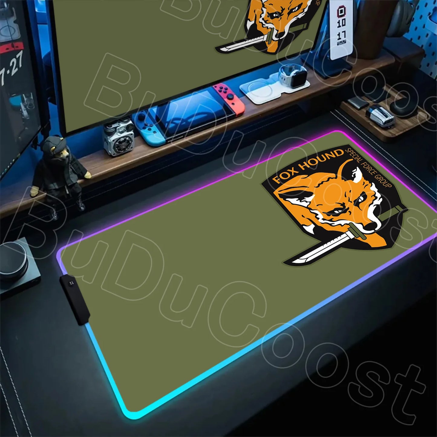 RGB Mouse Pad Metal Gear Solid Mousepad 1200×600mm Computer Keyboard Accessories Non-slip Mat Mice Pad Laptop PC Gaming Desk Mat