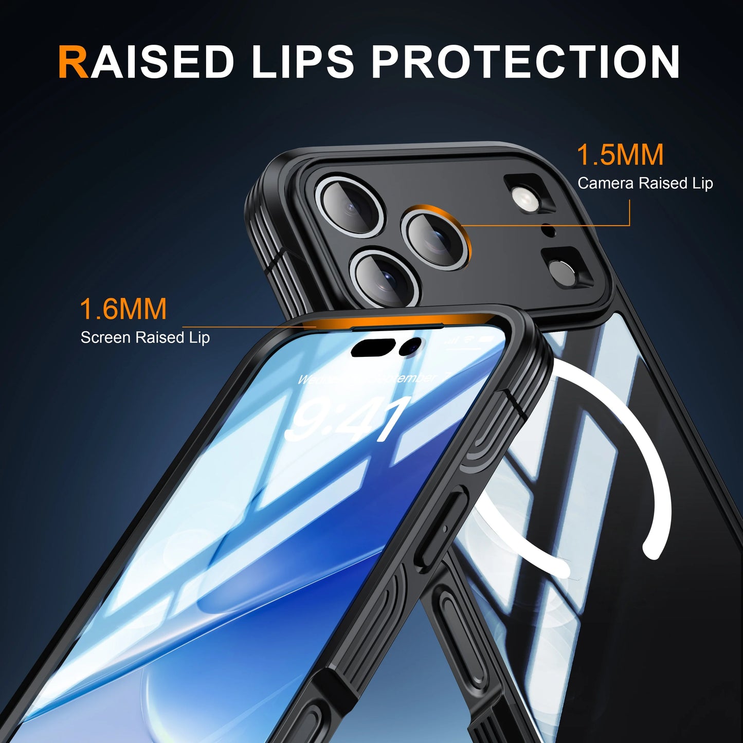 Brand new color magnetic shockproof and dustproof transparent phone case - Compatible with iPhone 17/17 Air/17 Pro/17 Pro Max
