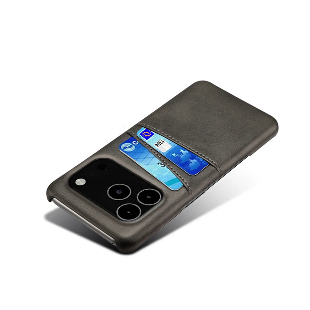 Credit Card Case For iPhone 17 Pro Max 17Air Funda PU Leather Cover For iPhone 17pro Max 17 Air 17promax Capa Coque