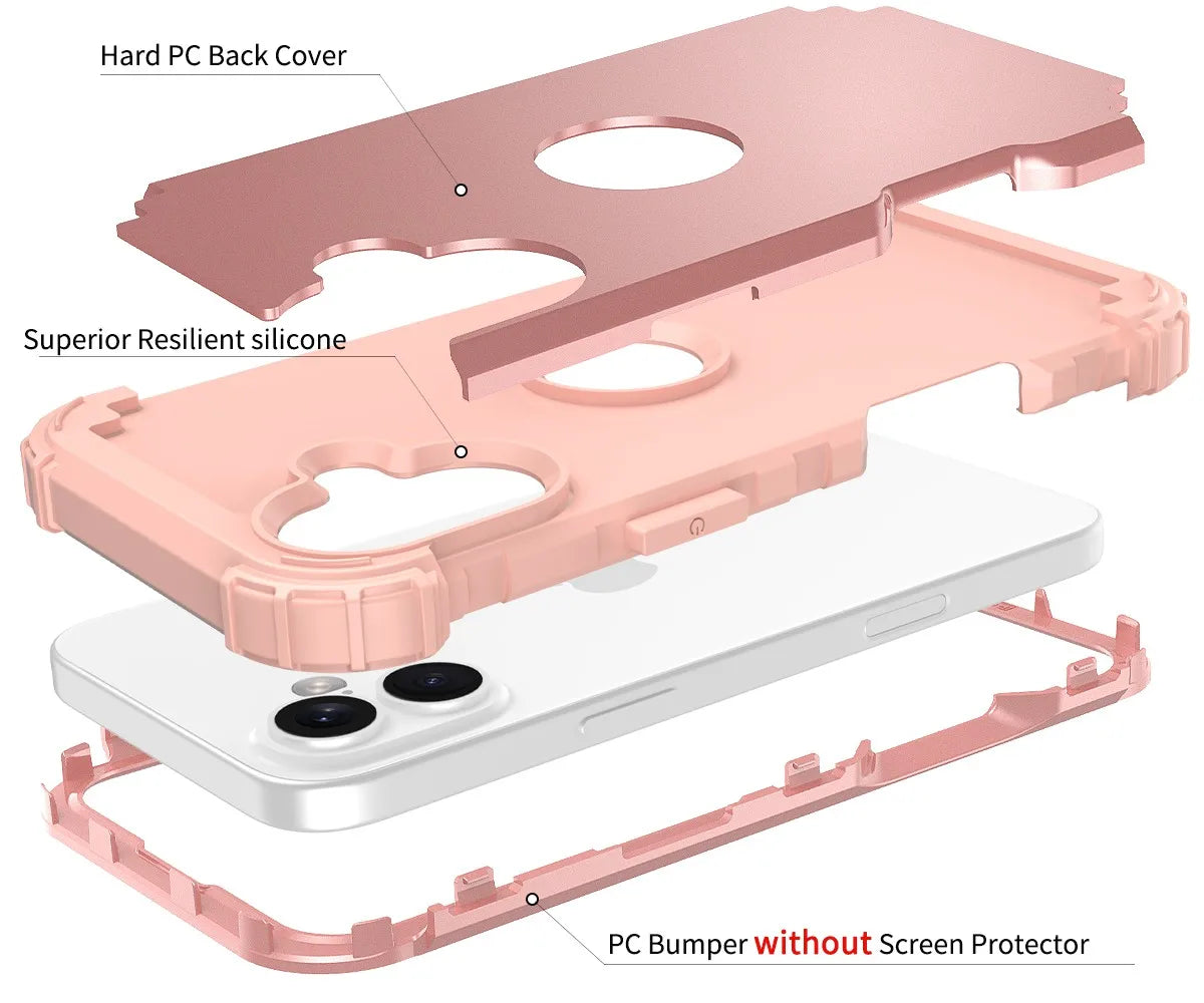 Fit iPhone 17 Phone Case,Heavy Duty Sturdy Armor Defender High Impact Shockproof Protective Cover Case For iPhone17