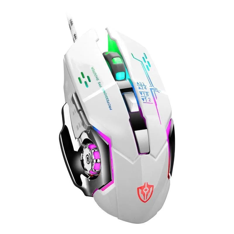 RGB Dual-Mode Wired Mouse 2.4G Wireless Mouse Gaming Mouse Rechargeable Silent Mouse 3600 DPI Adjustable Mouse Mice for Laptop
