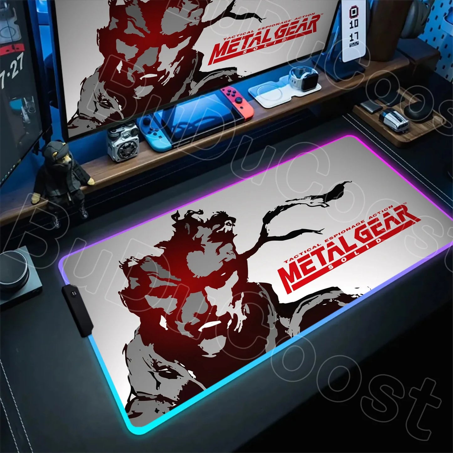 RGB Mouse Pad Metal Gear Solid Mousepad 1200×600mm Computer Keyboard Accessories Non-slip Mat Mice Pad Laptop PC Gaming Desk Mat