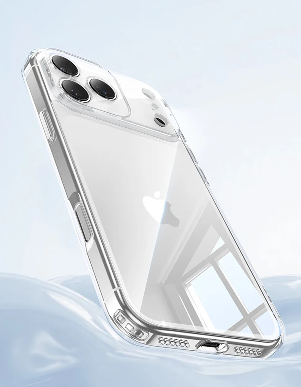 Luxury Transparent Phone Case For iPhone 17 Pro Max Air Soft TPU Silicone Back Cover Clear Case