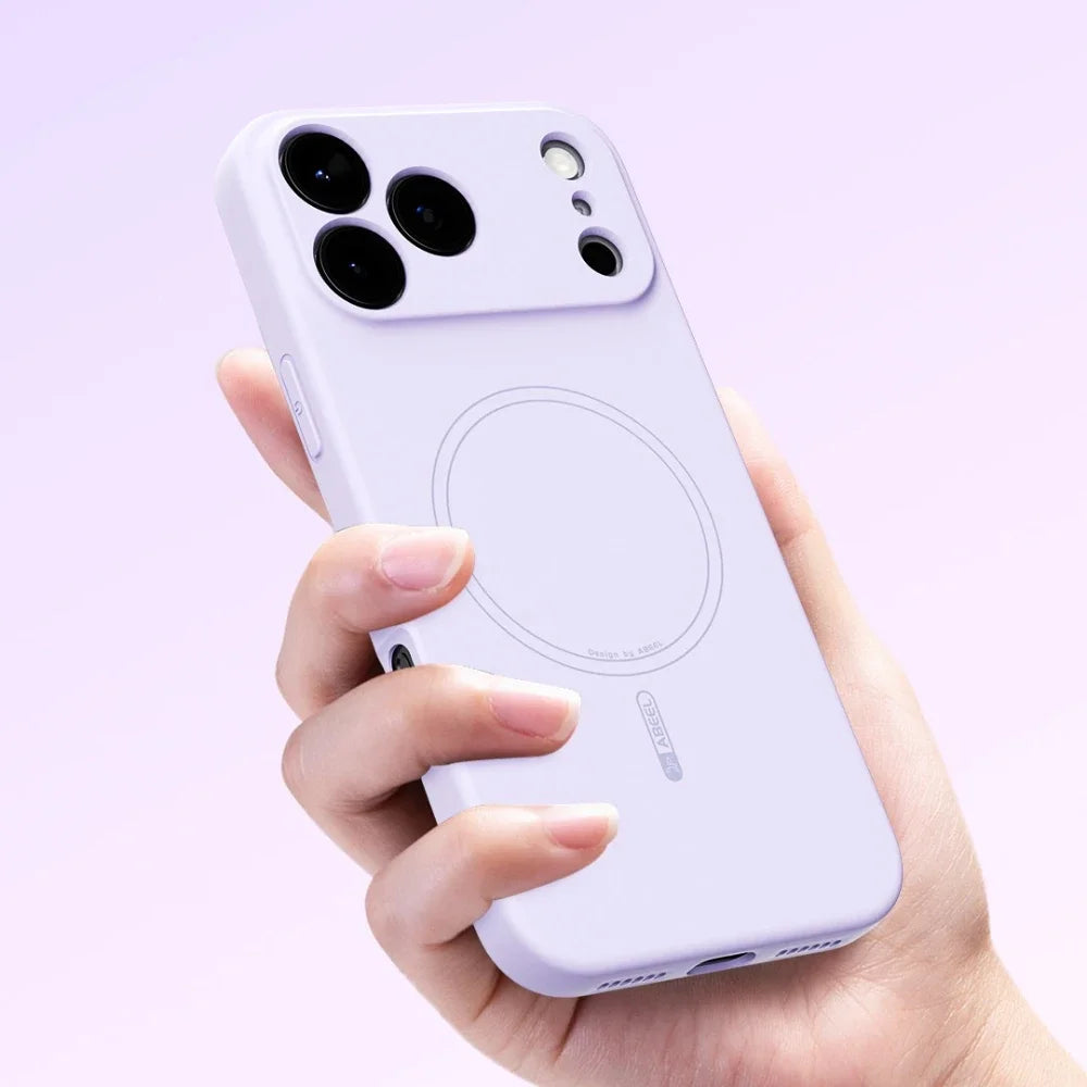 Magnetic for Magsafe Wireless Charge Liquid Silicon Case for iPhone 17 Pro Max 17Air 17Pro 17Pro Max Protective Shell Soft Cover