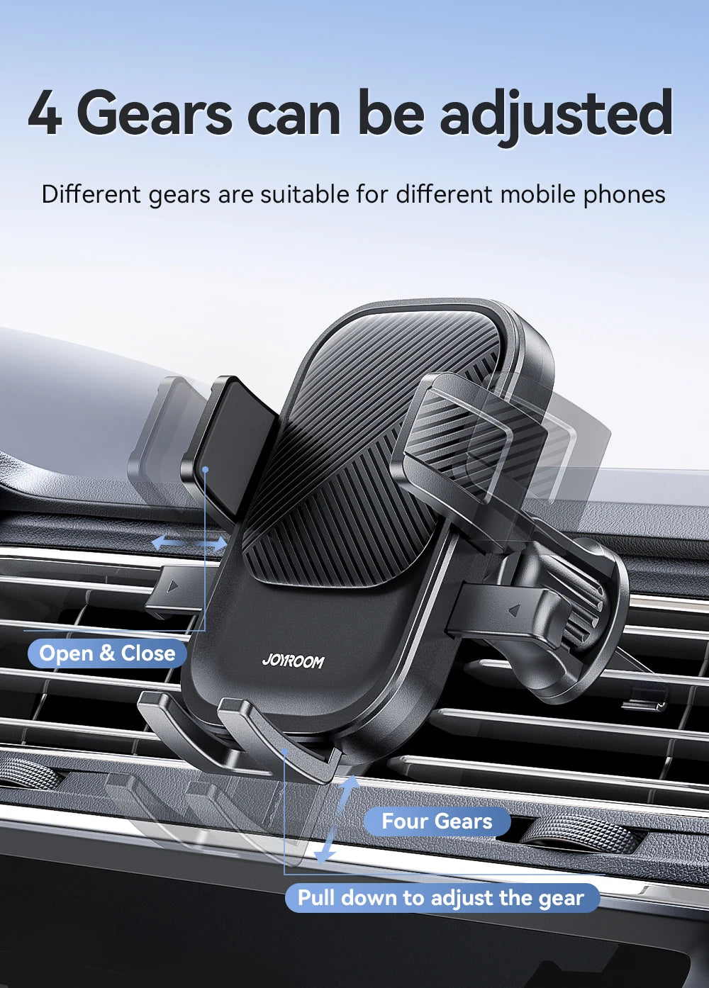 Joyroom Car Phone Holder 360° Rotation Car Air Vent Phone Holder Universal Hands-Free Cell Phone Mount For 4.7-6.9'' Phones